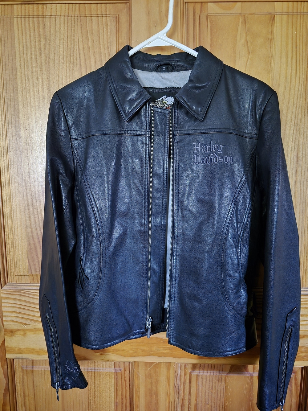 Harley-Davidson Black Leather Bomber Jacket
